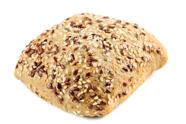 Rye bread with flax seeds — Stock Photo, Image