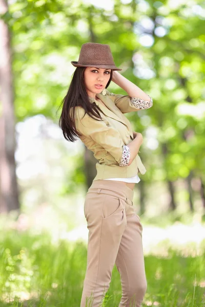 Beautiful latin girl outdoor — Stock Photo, Image