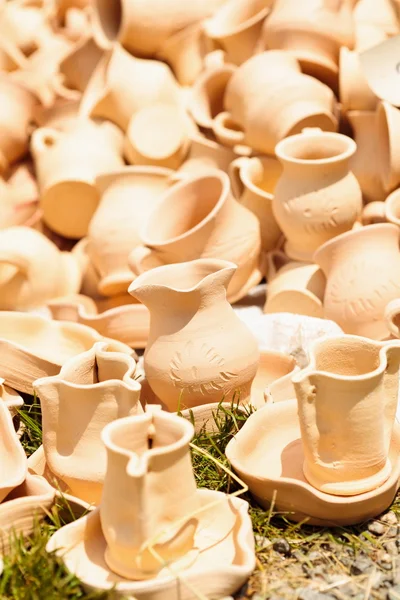 Ceramic pottery at Horezu, Romania — Stock Photo, Image