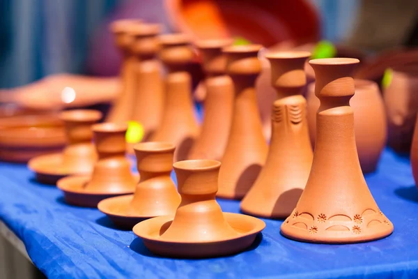 Ceramic candle holders — Stock Photo, Image