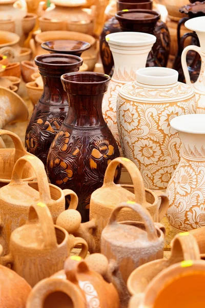 Керамическая керамика в Хорезу, Румыния — стоковое фото
