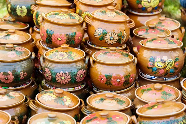 Ceramiczne ceramika w horezu, Rumunia — Zdjęcie stockowe
