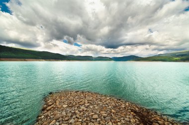 Landscape from Vidra Lake, Romania clipart