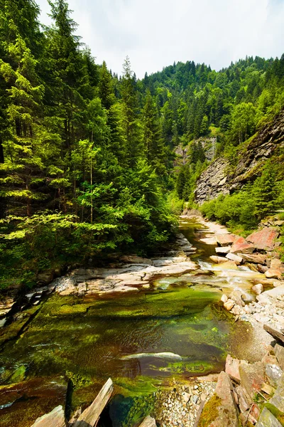 LATORITEI údolí v Rumunsku hor. — Stock fotografie