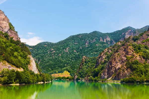 stock image Landscape with mountains from Olt Valley in Romania