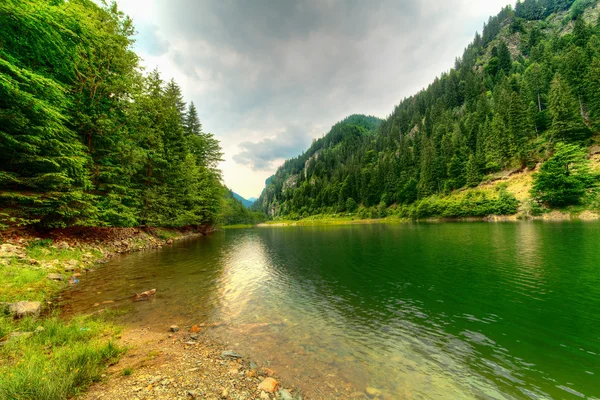 Petrimanu lake in Roemenië — Stockfoto