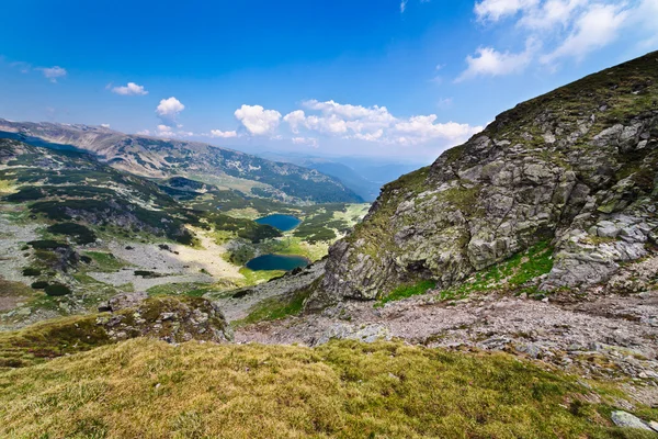Laghi glaciali Vidal e Pencu nelle montagne di Parang, Romania — Foto Stock