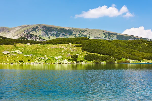 Glacial lake calcescu in parang bergen, Roemenië — Stockfoto