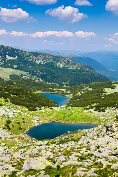 维达尔湖和游击分子山 calcescu — 图库照片