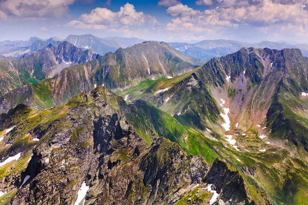 Landscape with Fagaras mountains in Romania — Stock Photo, Image