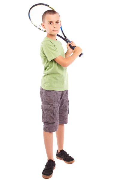 Kind spielt Tennis — Stockfoto