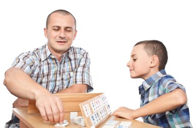 Baba ve oğul rummy oynamak