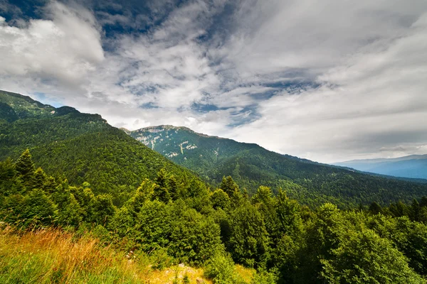 在罗马尼亚山脉下的风景 — 图库照片