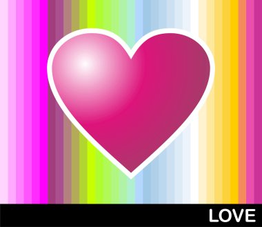 Loving pop heart clipart