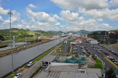 Panama Canal overview clipart