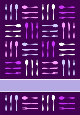 Cutlery vector invitation background clipart