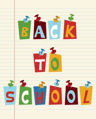 Back to School fun text clipart