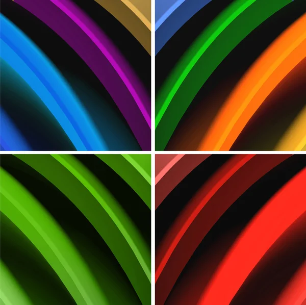 色とりどりの波の抽象的な背景 — ストック写真