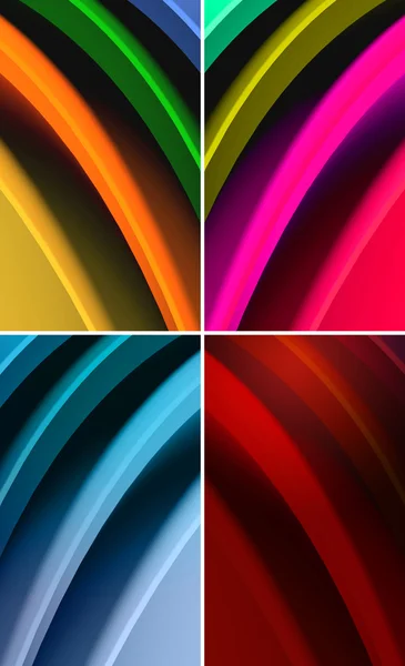 Multicolore vagues fond abstrait — Photo