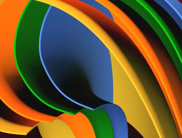 Ondas multicolores fondo abstracto — Foto de Stock