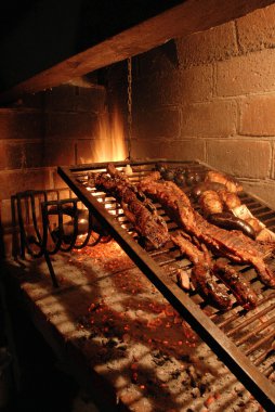 Uruguayan roasted beef for export clipart