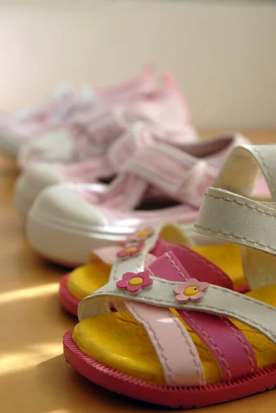 Bambini scarpe carine — Foto Stock