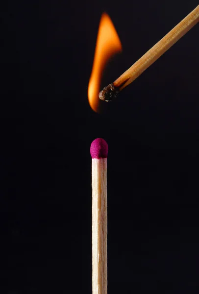 Lighted matches — Stock Photo, Image