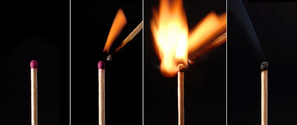 Burning Matches — стоковое фото