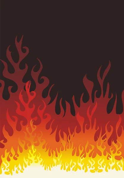 Brand vlammen vector achtergrond — Stockvector