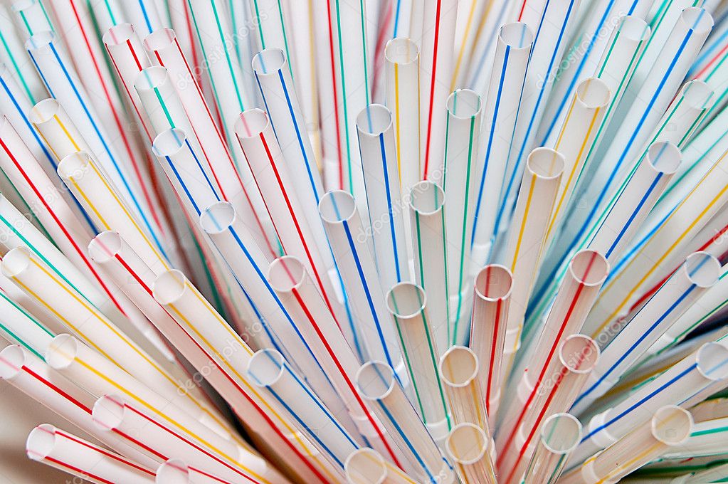 Striped drinking straws — Stock Photo © montana #5560705