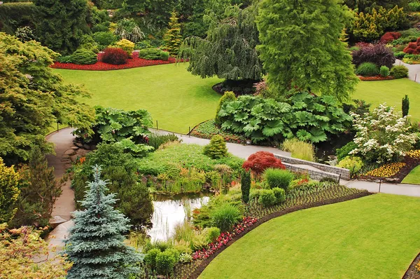 Jardim botânico exuberante — Fotografia de Stock
