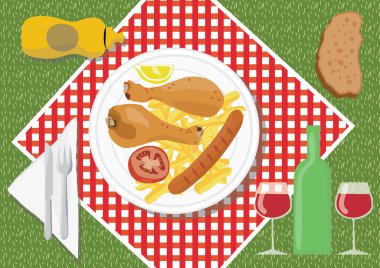 Picnic food clipart