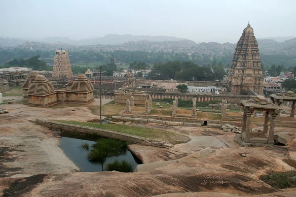 Temple Towers at Hampi — Stock Photo, Image