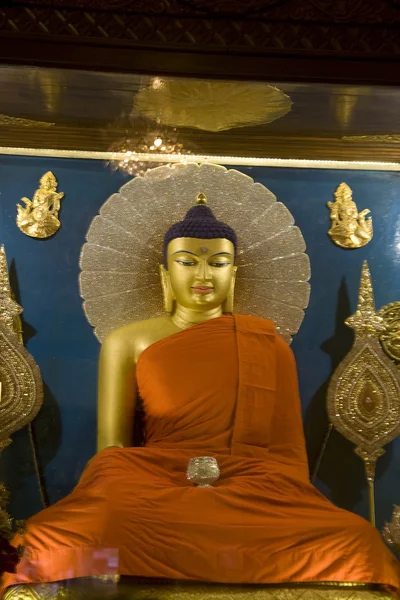 Rostro sonriente de Buda — Foto de Stock