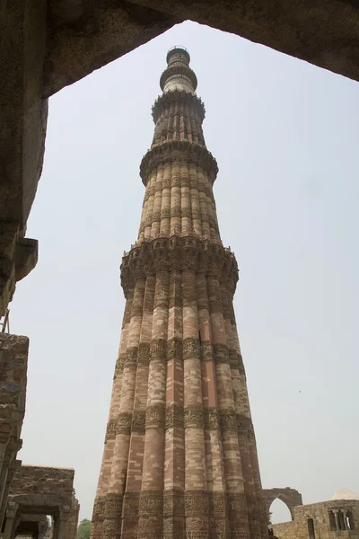 Qutub minar의 보기 — 스톡 사진