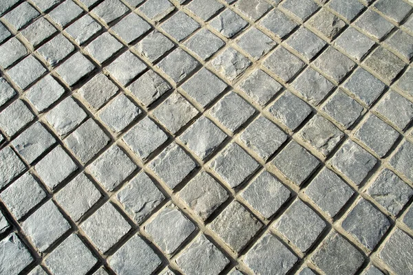 Pavimento de pedra verificado — Fotografia de Stock