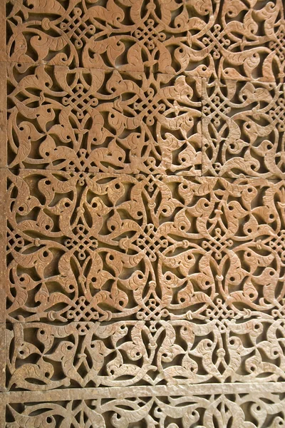 Artesanato de pedra em Qutub Minar — Fotografia de Stock