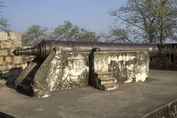 Пушка в форте Джанси — стоковое фото