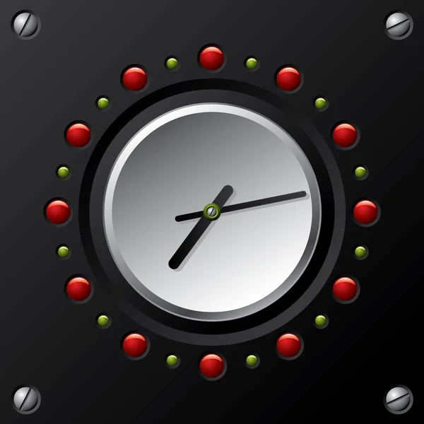 Technologie cool conception horloge vectorielle — Image vectorielle