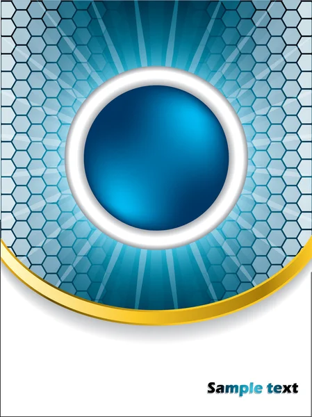 Boule bleue éclatante — Image vectorielle
