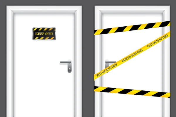 Απαγορευτεί πόρτες — Διανυσματικό Αρχείο