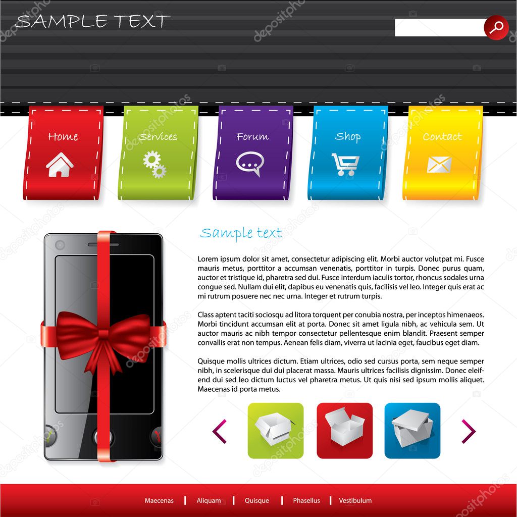 Gift webshop design