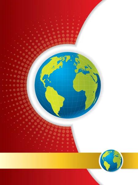 Brochure design con globo — Foto Stock