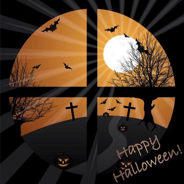 Vue Halloween — Image vectorielle