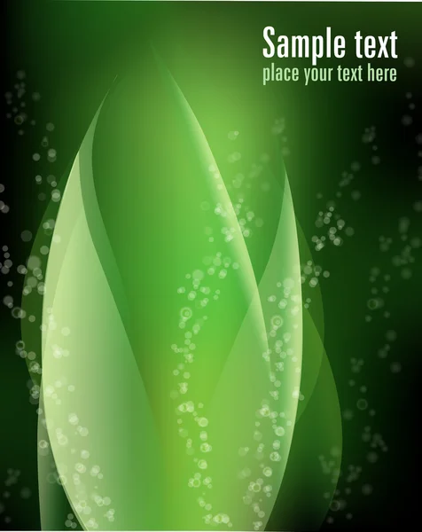 抽象绿色的植物 — 图库矢量图片