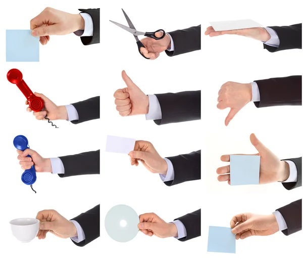 Zestaw gestów ręcznych — Zdjęcie stockowe