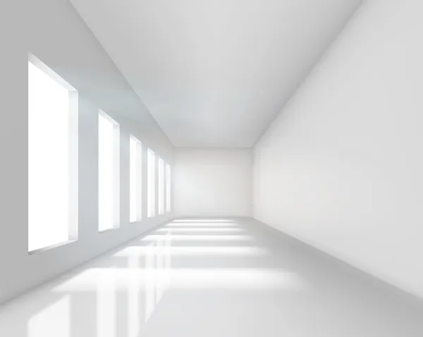Leerer weißer Innenraum — Stockvektor