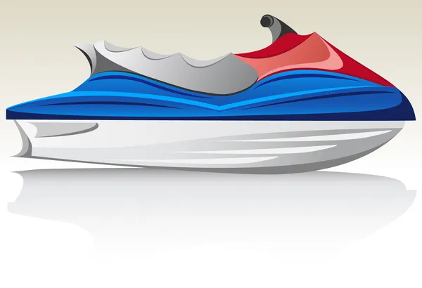 Aquabike jet ski — Stok Vektör