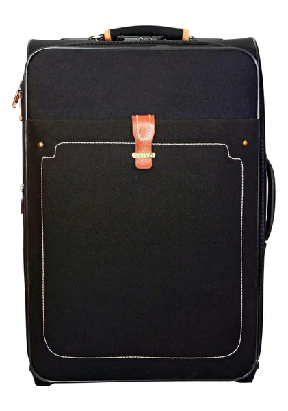 旅行の残りの部分の黒いスーツケース — ストック写真