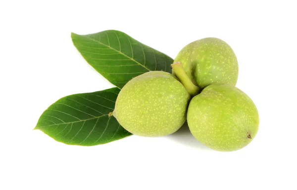 Green walnuts — Stock Photo, Image